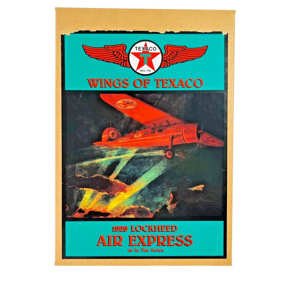Wings of Texaco 1929 Lockheed Air Express Die Cast Airplane Bank. #1  Series NEW